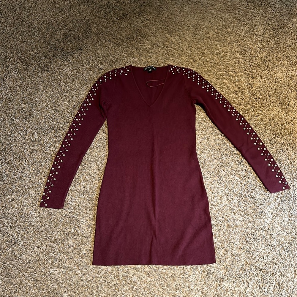 Burgundy XS INC sweater tunic